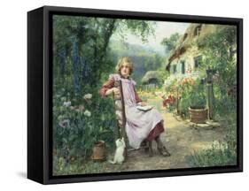 In the Garden-Henry John Yeend King-Framed Stretched Canvas