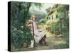 In the Garden-Henry John Yeend King-Stretched Canvas