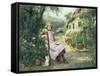 In the Garden-Henry John Yeend King-Framed Stretched Canvas