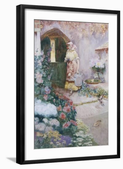 In the Garden-David Woodlock-Framed Giclee Print