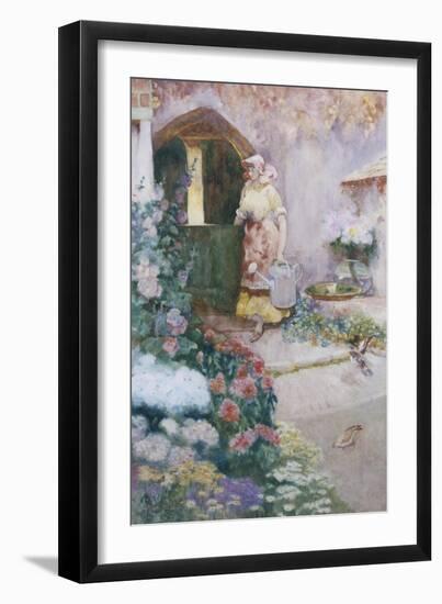 In the Garden-David Woodlock-Framed Premium Giclee Print