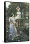 In the Garden-Wilhelm Menzler-Framed Stretched Canvas