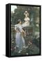 In the Garden-Wilhelm Menzler-Framed Stretched Canvas