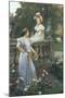 In the Garden-Wilhelm Menzler-Mounted Giclee Print