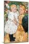 In the Garden-Mary Cassatt-Mounted Art Print