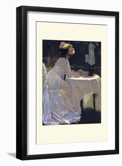 In the Garden-Frederick Fursman-Framed Art Print