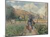 In the Garden-Camille Pissarro-Mounted Giclee Print