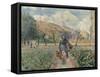 In the Garden-Camille Pissarro-Framed Stretched Canvas