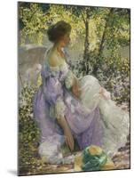 In the Garden-Richard Edward Miller-Mounted Giclee Print