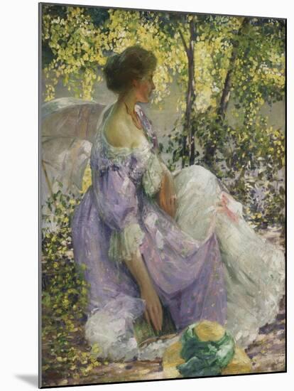 In the Garden-Richard Edward Miller-Mounted Giclee Print