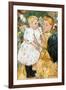 In The Garden-Mary Cassatt-Framed Art Print