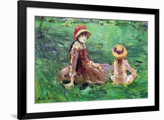 In The Garden-Berthe Morisot-Framed Art Print