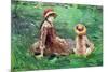 In The Garden-Berthe Morisot-Mounted Art Print