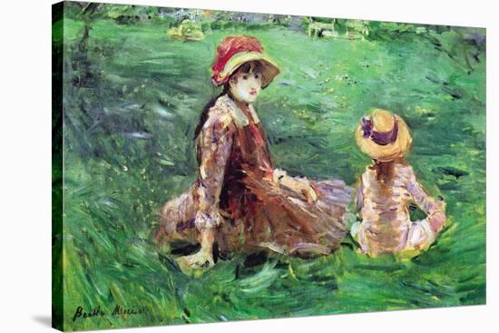 In The Garden-Berthe Morisot-Stretched Canvas