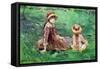 In The Garden-Berthe Morisot-Framed Stretched Canvas