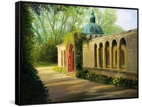 In The Gardens Of Sanssouci-kirilstanchev-Framed Stretched Canvas