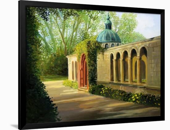 In The Gardens Of Sanssouci-kirilstanchev-Framed Art Print