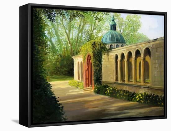 In The Gardens Of Sanssouci-kirilstanchev-Framed Stretched Canvas