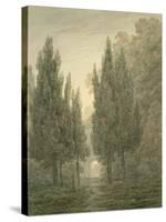 In the Gardens of the Villa Pamphili-John Robert Cozens-Stretched Canvas