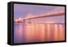 In the Glow of Bay Bridge Lights-Vincent James-Framed Stretched Canvas