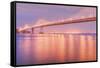 In the Glow of Bay Bridge Lights-Vincent James-Framed Stretched Canvas