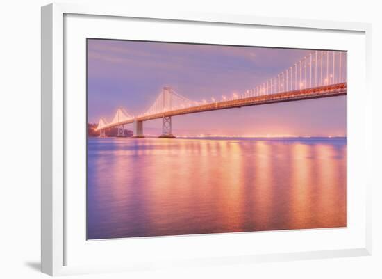 In the Glow of Bay Bridge Lights-Vincent James-Framed Photographic Print