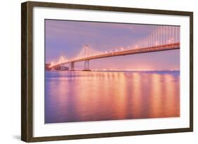In the Glow of Bay Bridge Lights-Vincent James-Framed Photographic Print
