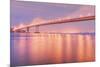In the Glow of Bay Bridge Lights-Vincent James-Mounted Photographic Print