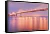 In the Glow of Bay Bridge Lights-Vincent James-Framed Stretched Canvas