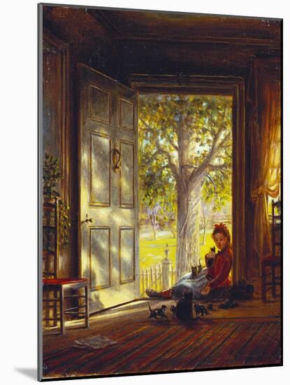 In the Glow, Sunset, 1872-Edward Lamson Henry-Mounted Giclee Print