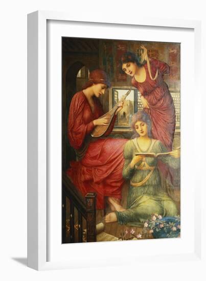 In the Golden Days-John Melhuish Strudwick-Framed Giclee Print