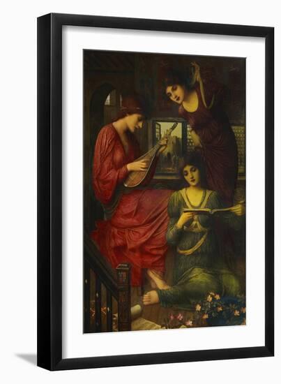 In the Golden Days-John Melhuish Strudwick-Framed Giclee Print