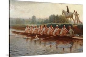 In the Golden Days-Hugh Goldwin Riviere-Stretched Canvas