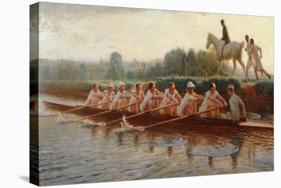 In the Golden Days-Hugh Goldwin Riviere-Stretched Canvas