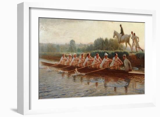 In the Golden Days-Hugh Goldwin Riviere-Framed Giclee Print