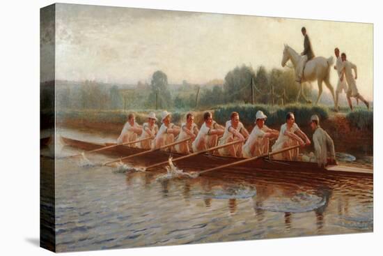 In the Golden Days-Hugh Goldwin Riviere-Stretched Canvas