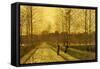 In the Golden Gloaming, 1883-John Atkinson Grimshaw-Framed Stretched Canvas