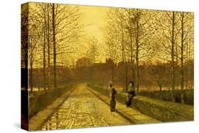 In the Golden Gloaming, 1883-John Atkinson Grimshaw-Stretched Canvas