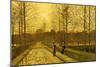 In the Golden Gloaming, 1883-John Atkinson Grimshaw-Mounted Giclee Print