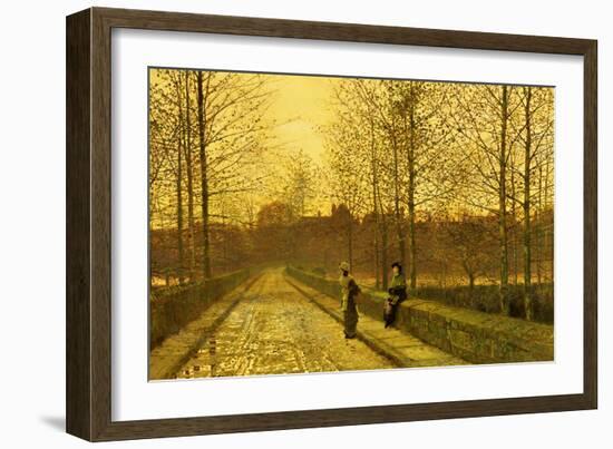 In the Golden Gloaming-John Atkinson Grimshaw-Framed Giclee Print