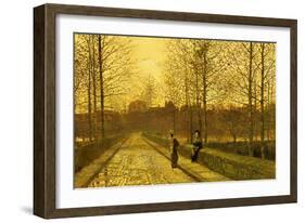 In the Golden Gloaming-John Atkinson Grimshaw-Framed Giclee Print