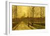 In the Golden Gloaming-John Atkinson Grimshaw-Framed Giclee Print