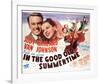 In the Good Old Summertime - Lobby Card Reproduction-null-Framed Photo