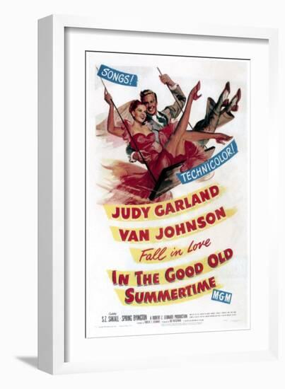 In The Good Old Summertime, Van Johnson, Judy Garland, 1949-null-Framed Art Print