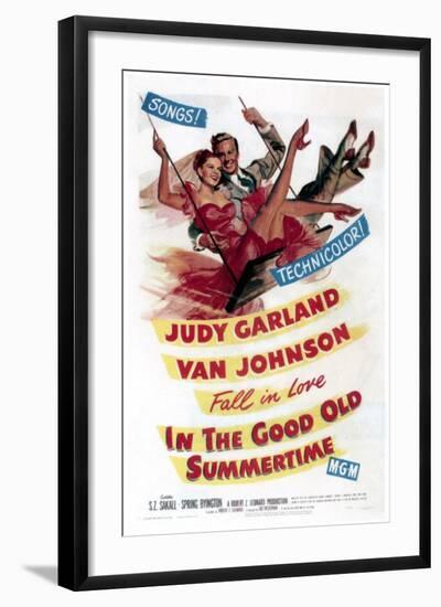 In The Good Old Summertime, Van Johnson, Judy Garland, 1949-null-Framed Art Print
