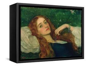 In the Grass-Arthur Hughes-Framed Stretched Canvas
