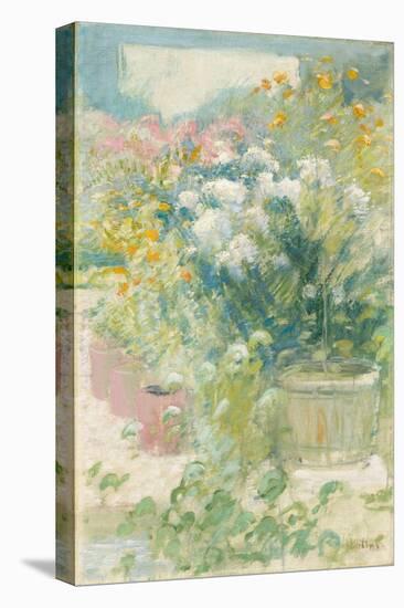 In the Greenhouse, C.1895 (Oil on Canvas)-John Henry Twachtman-Stretched Canvas