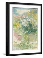 In the Greenhouse, C.1895 (Oil on Canvas)-John Henry Twachtman-Framed Giclee Print