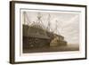 In the Harbour at Sheerness the Cable is Transferred from the Hulk to the Great Eastern-Robert Dudley-Framed Art Print