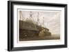 In the Harbour at Sheerness the Cable is Transferred from the Hulk to the Great Eastern-Robert Dudley-Framed Art Print